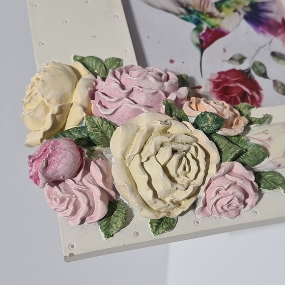 Hummingbird Watercolor Oil Painting Framed Art Print - Picture 6 of 11